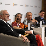 Gareth Evans speaking on the Humanitarian Index
