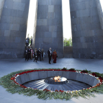Guests Enter the Genocide Memorial Complex