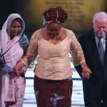 Syeda Ghulam Fatima, Leymah Gbowee and Vartan Gregorian