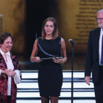 Shirin Ebadi and Aurora Prize Finalist Dr. Tom Catena's niece and Gareth Evans