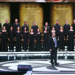 Gevorg Hakobyan performs with the Hover Choir