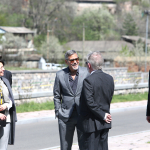 George Clooney visits UWC Dilijan