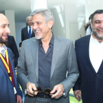 George Clooney and Ruben Vardanyan visit UWC Dilijan