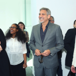 George Clooney with UWC Students