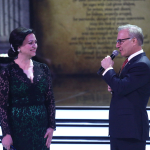 Aurora Prize Ceremony hosts Hasmik Papian and David Ignatius